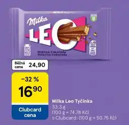Tesco Milka Leo Tyčinka nabídka