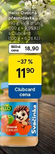 Tesco Hello Ovocná přesnídávka nabídka