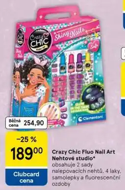 Tesco Crazy Chic Fluo Nail Art Nehtové studio nabídka