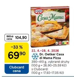 Tesco Dr. Oetker Casa di Mama Pizza nabídka