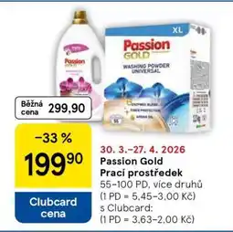 Tesco Passion Gold Prací prostředek nabídka
