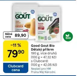 Tesco Good Gout Bio Dětský příkrm nabídka