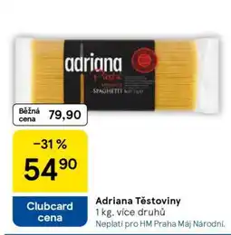 Tesco Adriana těstoviny nabídka
