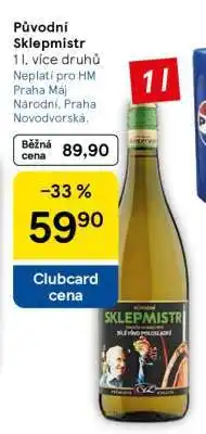 Tesco Původní Sklepmistr nabídka