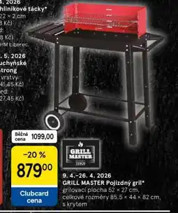 Tesco GRILL MASTER Pojízdný gril nabídka