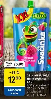 Tesco Hello Svačinka XXL nabídka