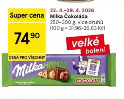 Tesco Milka Čokoláda nabídka
