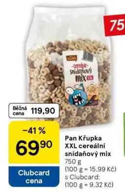 Tesco Pan Křupka XXL cereální snídaňový mix nabídka