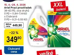 Tesco Ariel prací prostředek nabídka