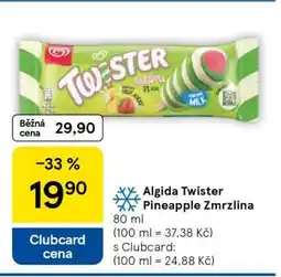 Tesco Algida Twister Pineapple Zmrzlina nabídka