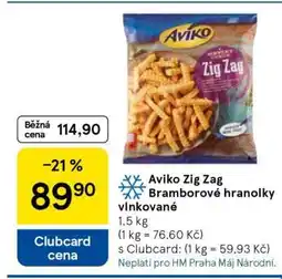 Tesco Aviko Zig Zag Bramborové hranolky vlnkované nabídka