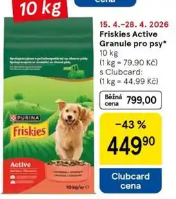 Tesco FRISKIES ACTIVE GRANULE PRO PSY nabídka