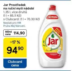 Tesco Jar Prostředek na ruční mytí nádobí nabídka