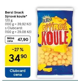 Tesco BERSI SNACK SÝROVÉ KOULE nabídka