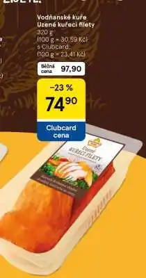 Tesco Vodňanské kuře Uzené kuřecí filety nabídka