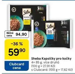 Tesco Sheba kapsičky pro kočky nabídka