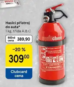 Tesco Hasicí přístroj do auta nabídka