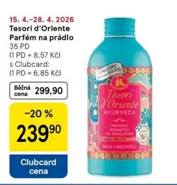 Tesco Tesori d'Oriente Parfém na prádlo nabídka