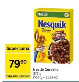 Tesco Nestlé cereálie nabídka