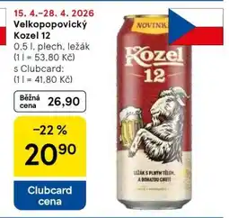Tesco VELKOPOPOVICKÝ KOZEL 12 nabídka