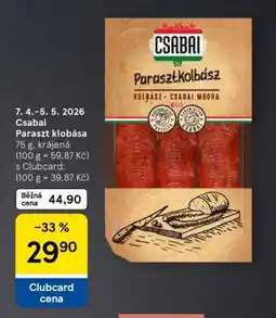 Tesco Csabai Paraszt klobása nabídka