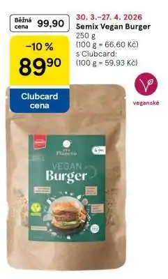 Tesco Semix Vegan Burger nabídka