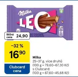 Tesco Milka nabídka