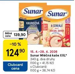Tesco SUNAR MLÉČNÁ KAŠE XXL nabídka