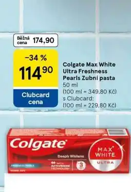 Tesco Colgate Max White Ultra Freshness Pearls Zubní pasta nabídka