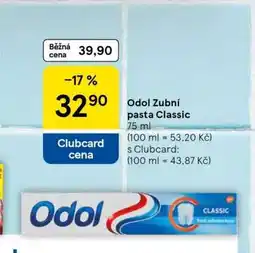 Tesco Odol Zubní pasta Classic 75 ml nabídka