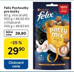 Tesco Felix Pochoutky pro kočky nabídka