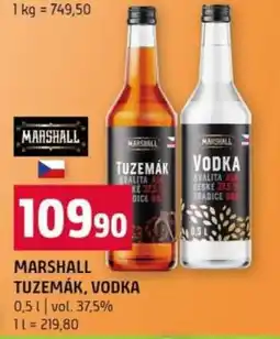 Terno MARSHALL TUZEMÁK, VODKA nabídka