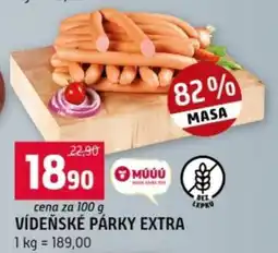 Terno Vídeňské párky extra nabídka