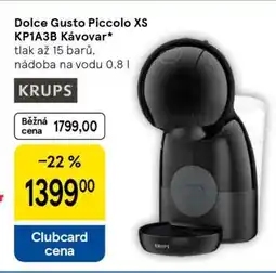 Tesco Dolce Gusto Piccolo XS KP1A3B kávovar nabídka