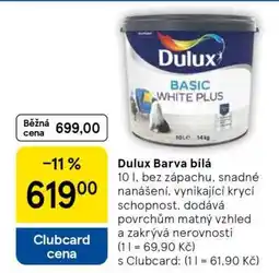 Tesco Dulux Barva bílá nabídka