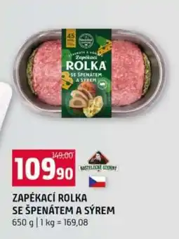 Terno Zapékaná rolka se špenátem a sýrem nabídka