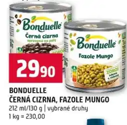 Terno BONDUELLE ČERNÁ CIZRNA FAZOLE MUNGO nabídka