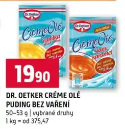 Terno Dr. Oetker Créme Olé puding bez vaření nabídka