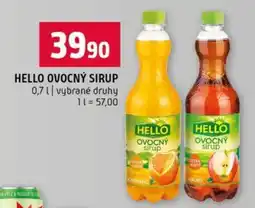 Terno Hello Ovocný sirup nabídka