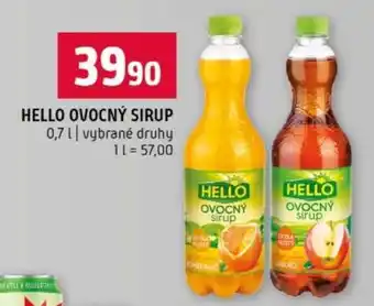 Terno Hello Ovocný sirup nabídka