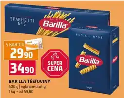 Terno Barilla těstoviny nabídka