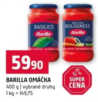 Terno Barilla Omáčka nabídka