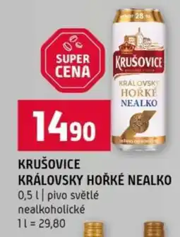 Terno Krušovice Královsky hořké nealko nabídka