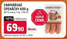 Terno FARMÁŘSKÉ ŠPEKÁČKY 600 g nabídka