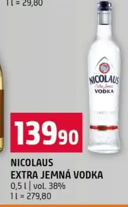 Terno NICOLAUS EXTRA JEMNÁ VODKA nabídka
