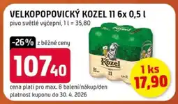 Terno VELKOPOPOVICKÝ KOZEL 11 6x 0,5 l nabídka