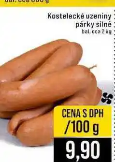 Jip Kostelecké uzeniny párky silné bal. cca 2 kg 100g nabídka
