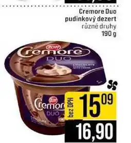 Jip Cremore Duo pudinkový dezert různé druhy nabídka