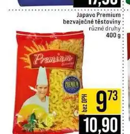 Jip Japavo Premium bezvaječné těstoviny různé druhy nabídka