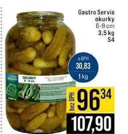 Jip Gastro Servis okurky 6-9 cm 3,5 kg S4 nabídka